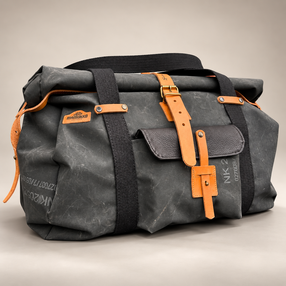 Mini Duffle Deluxe — Upcycled Liferaft Edition