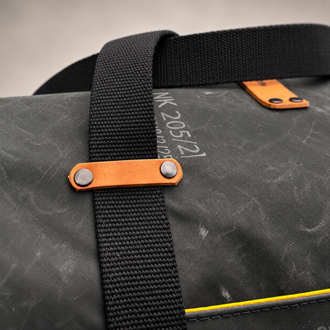 Mini Duffle Deluxe — Upcycled Liferaft Edition