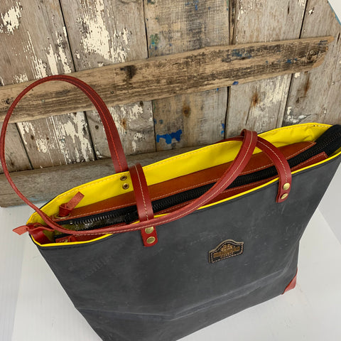 Liferaft Tote – Yellow inner Light